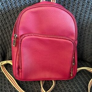 2/$10 Thirty-One maroon mini Backpack